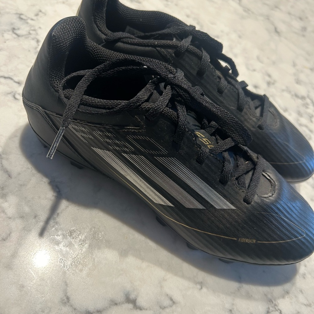 Like new!! Adidas Black and Silver Athletic Shoes